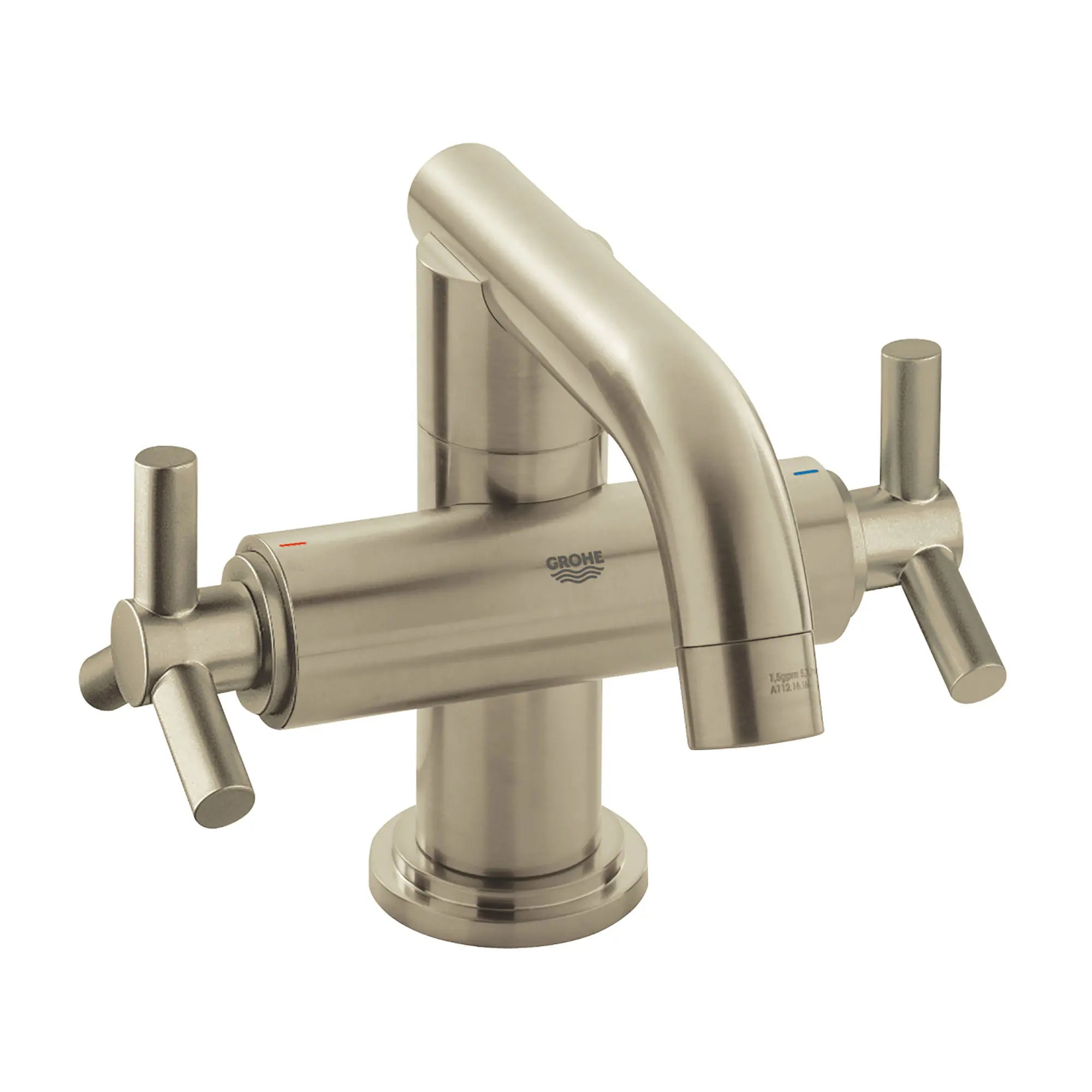 1-H Bas M W/O Hdls, Flex H, Low Sp // BRUSHED NICKEL INFINITYFINISH // 164654_21031EN0-Atrio-2-Handle-Single-Hole-Low-Arc-Bathroom-Faucet-15-GPM-in-Brushed-Nickel-Silo-3_0_CDNwebp.webp