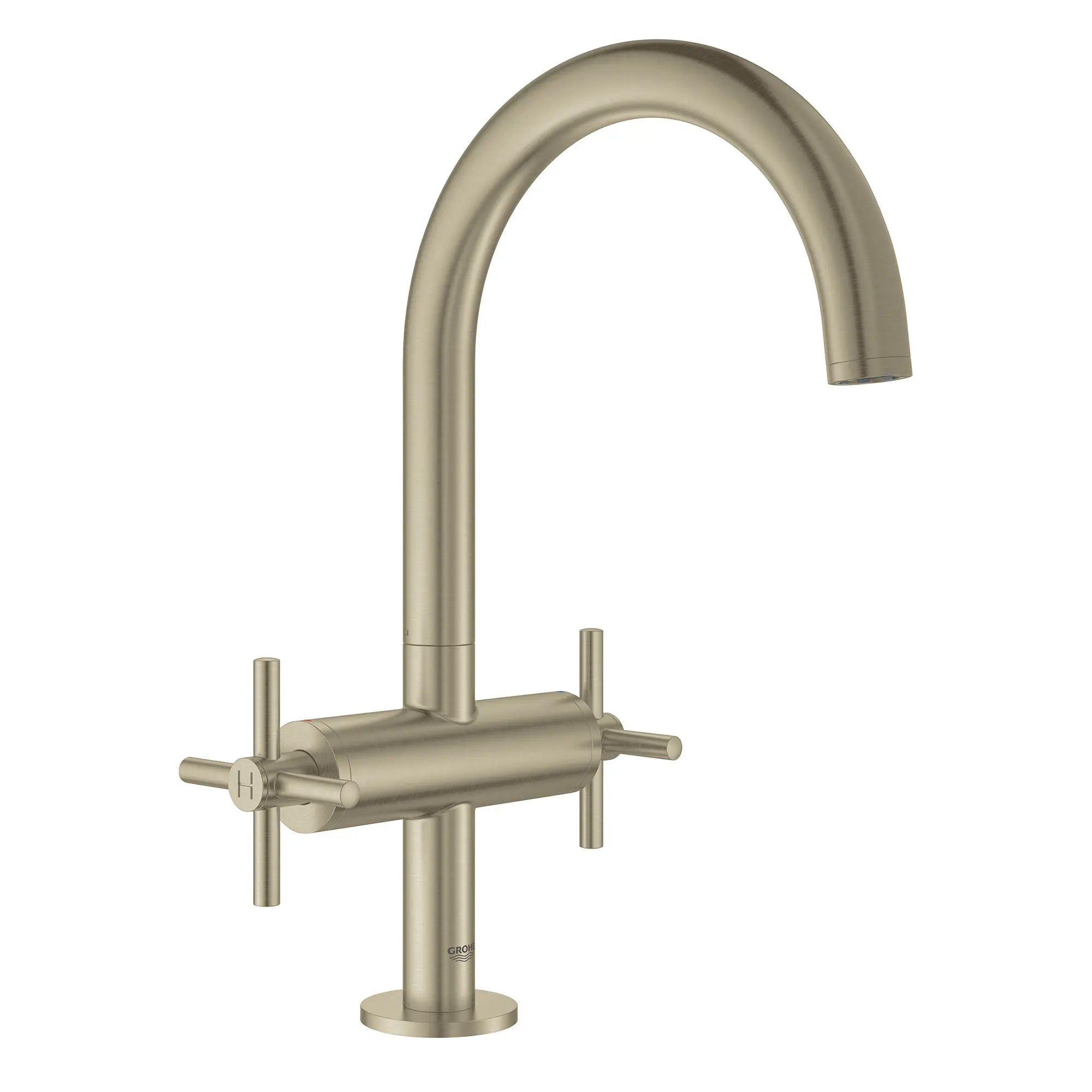 Single Hole Two-Handle L-Size Bathroom Faucet 1.2 GPM // BRUSHED NICKEL INFINITYFINISH // 164655_21027EN3-Atrio-Single-Hole-Bathroom-Faucet-L-Size-in-Brushed-Nickel-Silo-1_0_CDNwebp.webp