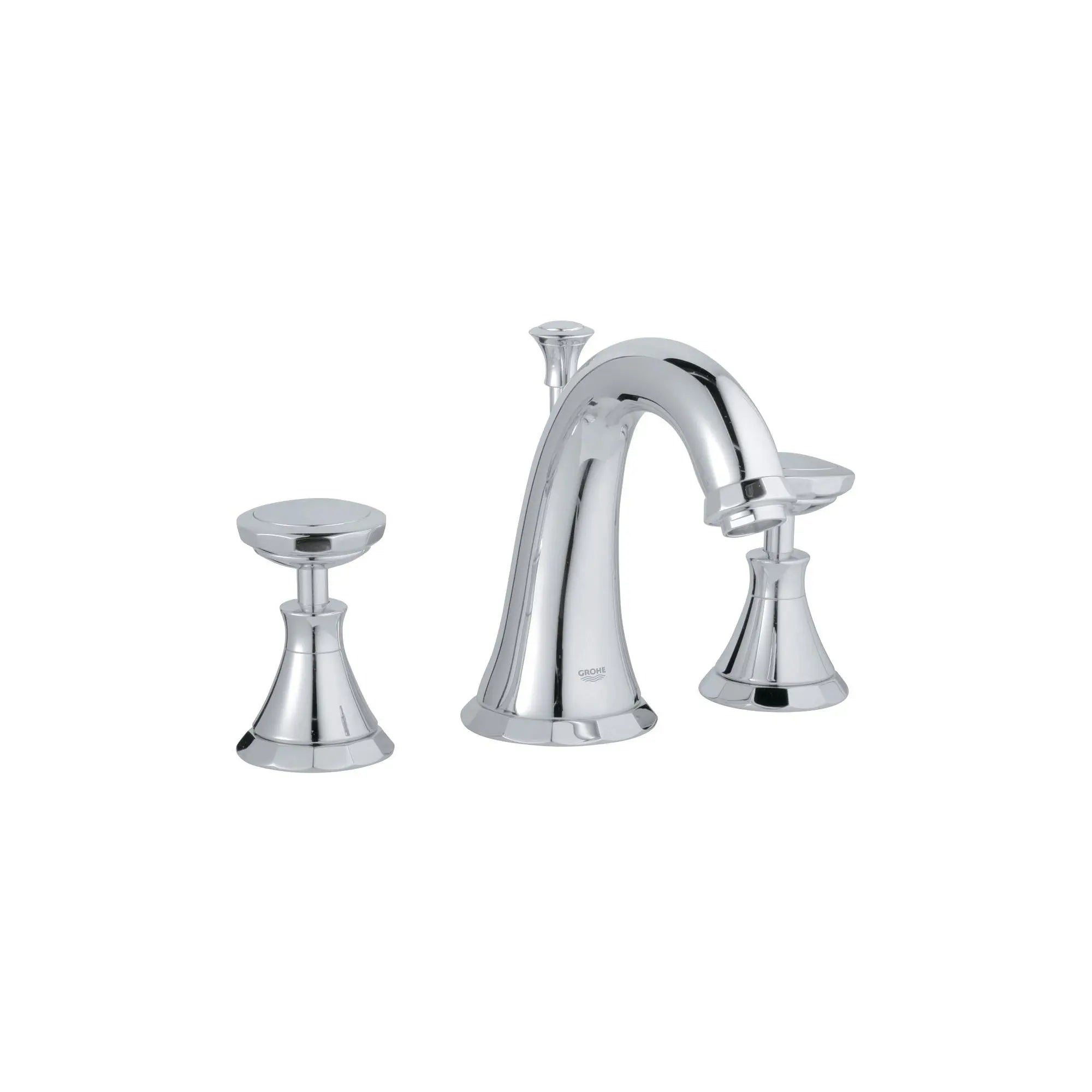 8 in. Widespread 2-Handle Bathrrom Faucet - 1.5 GPM // GROHE STARLIGHT CHROME // 164659_20124000-Kensington-8-in-Widespread-2-Handle-Bathrrom-Faucet-15-GPM-in-Chrome-Silo-2_0_CDNwebp.webp