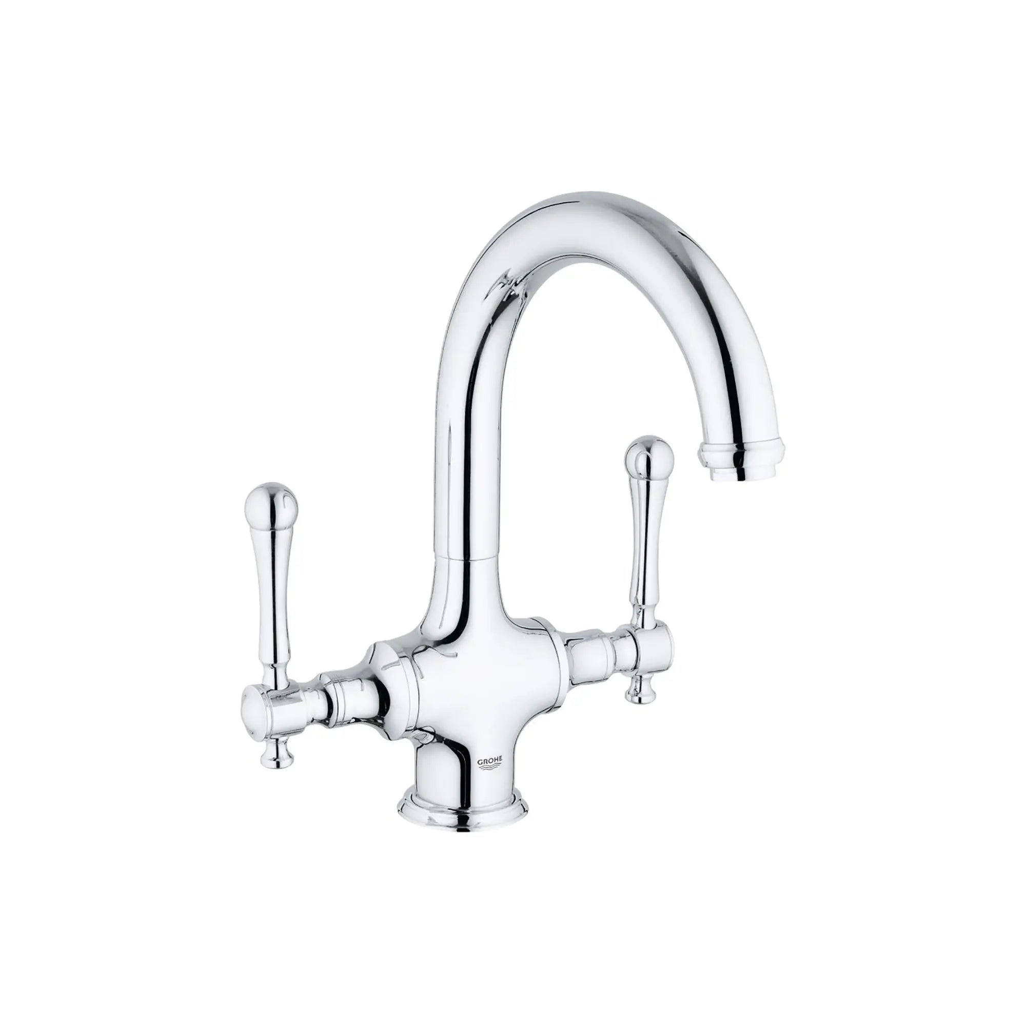 2-Handle Bar Faucet 1.75 GPM // GROHE STARLIGHT CHROME // 164673_31055000-Bridgeford-Two-Handle-Bar-Faucet-in-Chrome-Silo-1_0_CDNwebp.webp