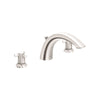 [25071EN0] 3-Hole 2-Handle Deck Mount Roman Tub Faucet - GROHE StarLight Chrome