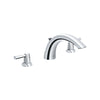 [25071000] 3-Hole 2-Handle Deck Mount Roman Tub Faucet - GROHE StarLight Chrome
