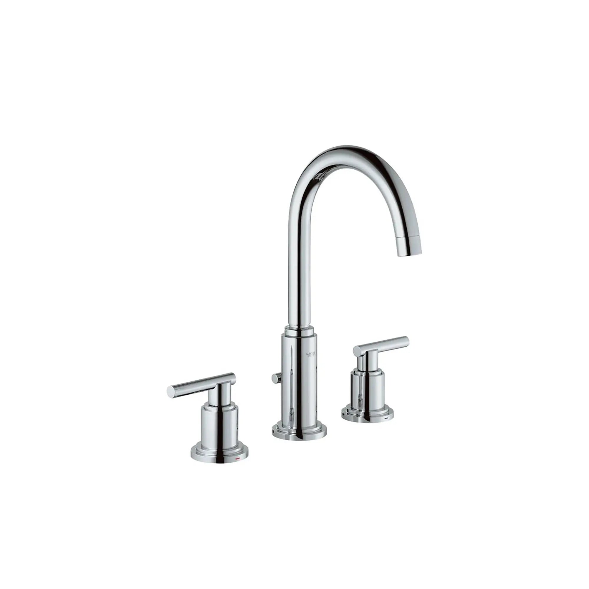 8 in. Widespread 2-Handle High Spout Bathroom Faucet - 1.5 GPM // GROHE STARLIGHT CHROME // 164678_Atrio-8-in-Widespread-2-Handle-High-Spout-Bathroom-Faucet-15-GPM-in-Chrome-Silo-1_0_CDNwebp.webp