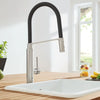 [31492DC0] Concetto Single-Handle Semi-Pro Dual Spray Kitchen Faucet 1.75 GPM (6.6 L/min) - GROHE StarLight Chrome