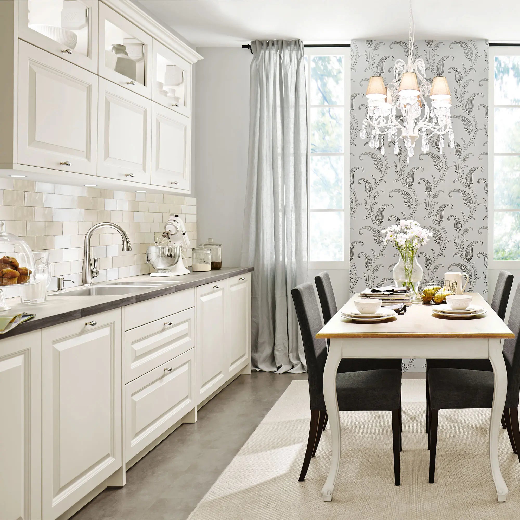 Single-Handle Pull Down Kitchen Faucet Dual Spray 6.6 L/min (1.75 gpm) // SUPERSTEEL INFINITYFINISH // 164725_B-30213DC1_1_0_CDNwebp.webp