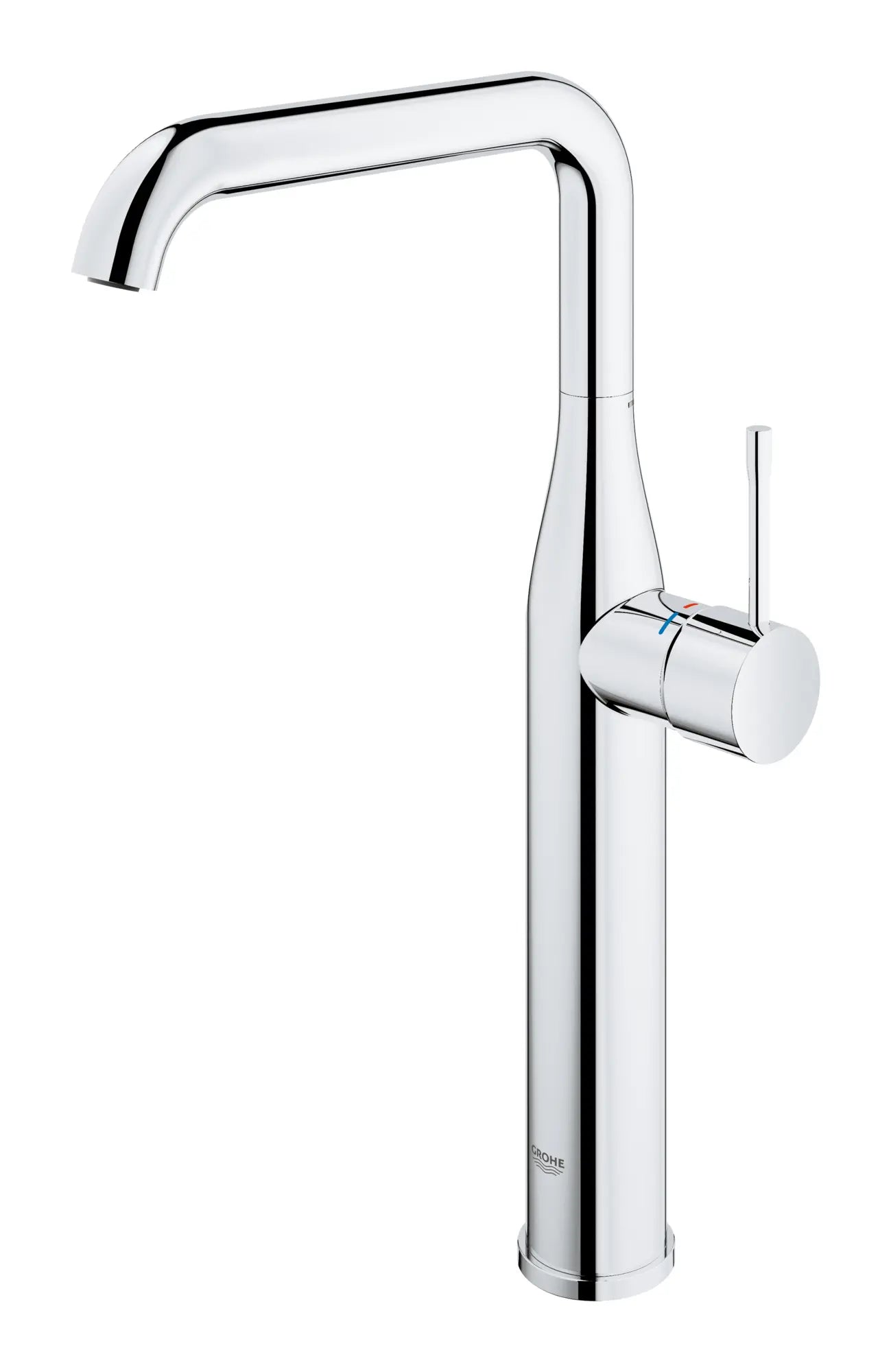 Single Hole Single-Handle Deck Mount Vessel Sink Faucet, 1.2 GPM (4.5 L/min) // GROHE STARLIGHT CHROME // 164729_2353800A_005_01_0_CDNwebp.webp