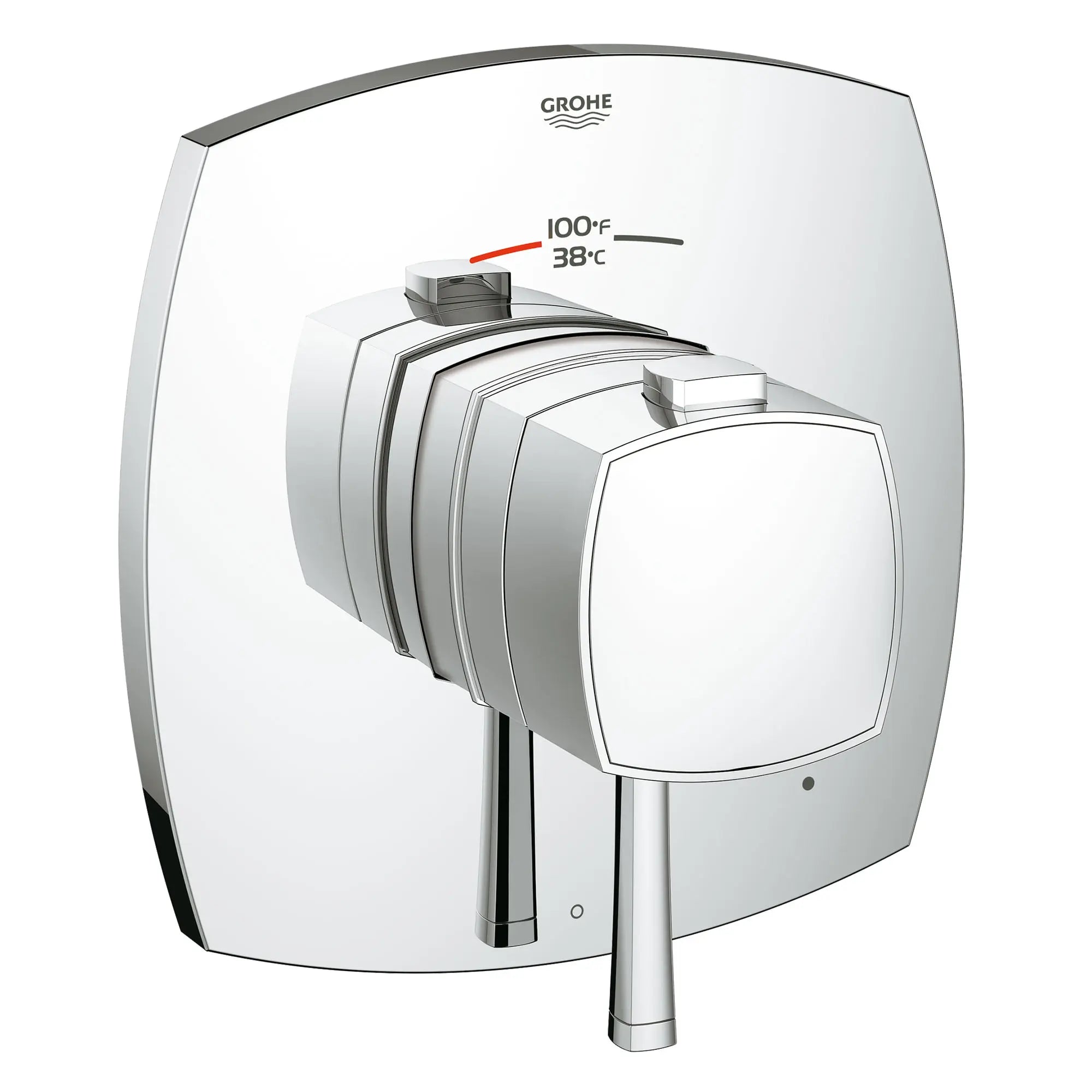 Single Function Thermostatic Valve Trim // GROHE STARLIGHT CHROME // 164791_19935000_1__0_CDNwebp.webp