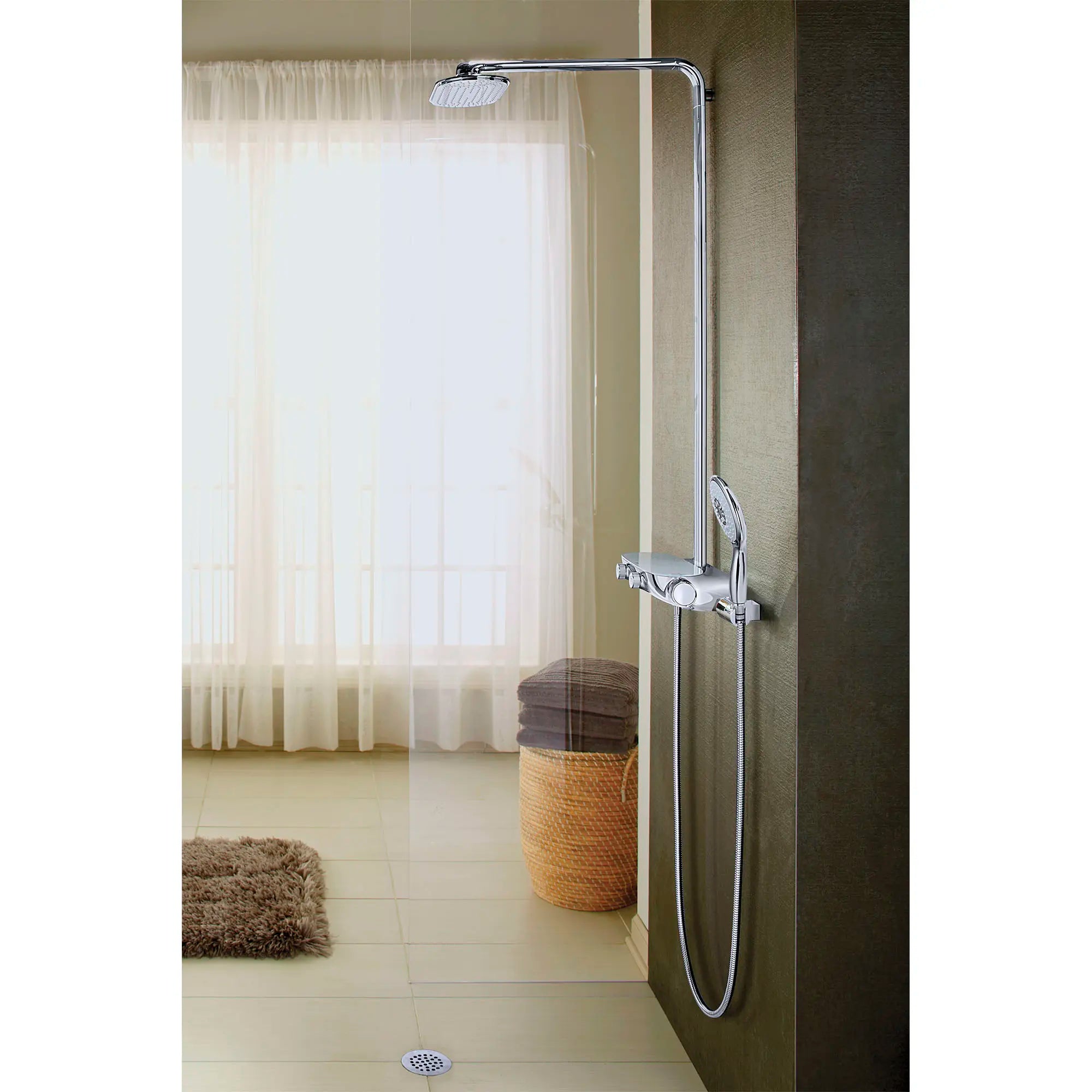 Thermostatic Shower System // GROHE STARLIGHT CHROME // 164824_SmartControl_SideNoWater_27837000_27673000_26379000_0_CDNwebp.webp