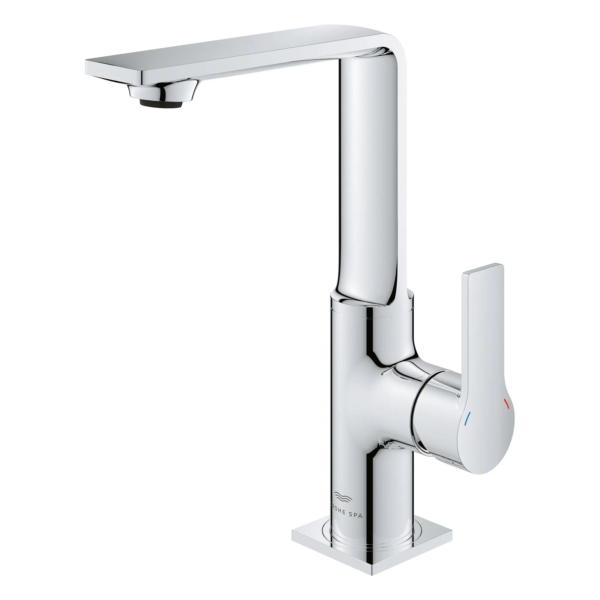 Allure Single-Hole Single-Handle L-Size Bathroom Faucet, 1.2 GPM (4.5 L/min) // GROHE STARLIGHT CHROME // 164827_Allure_SiloLeft_23858001_0001_Feb2023_0_CDNwebp.webp