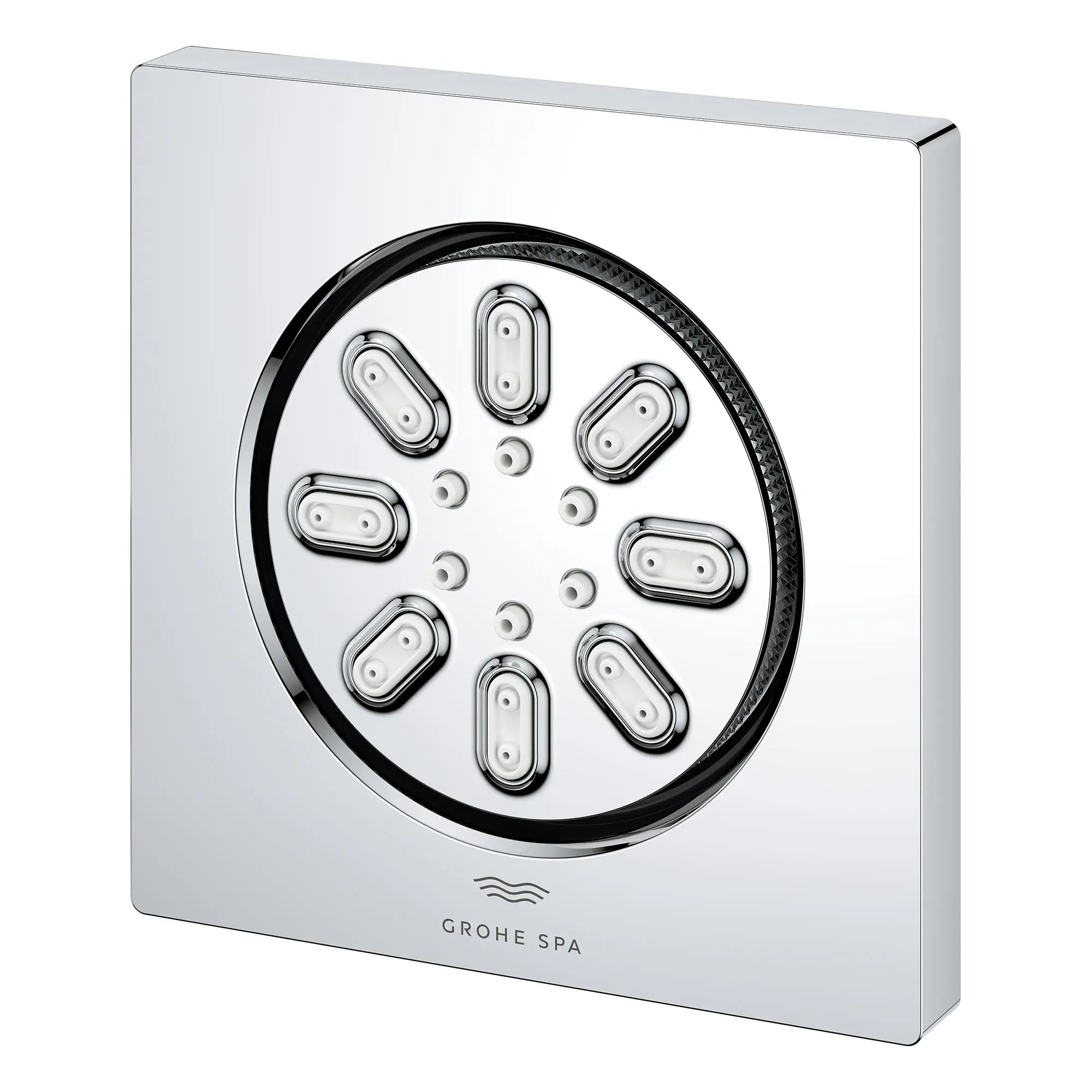 Rainshower Body Spray, Square - 2 Sprays, 0.9 GPM (3.4 L/min) // GROHE STARLIGHT CHROME // 164832_Aqua_SiloLeft_26845000_0001_Feb2023_0_CDNwebp.webp