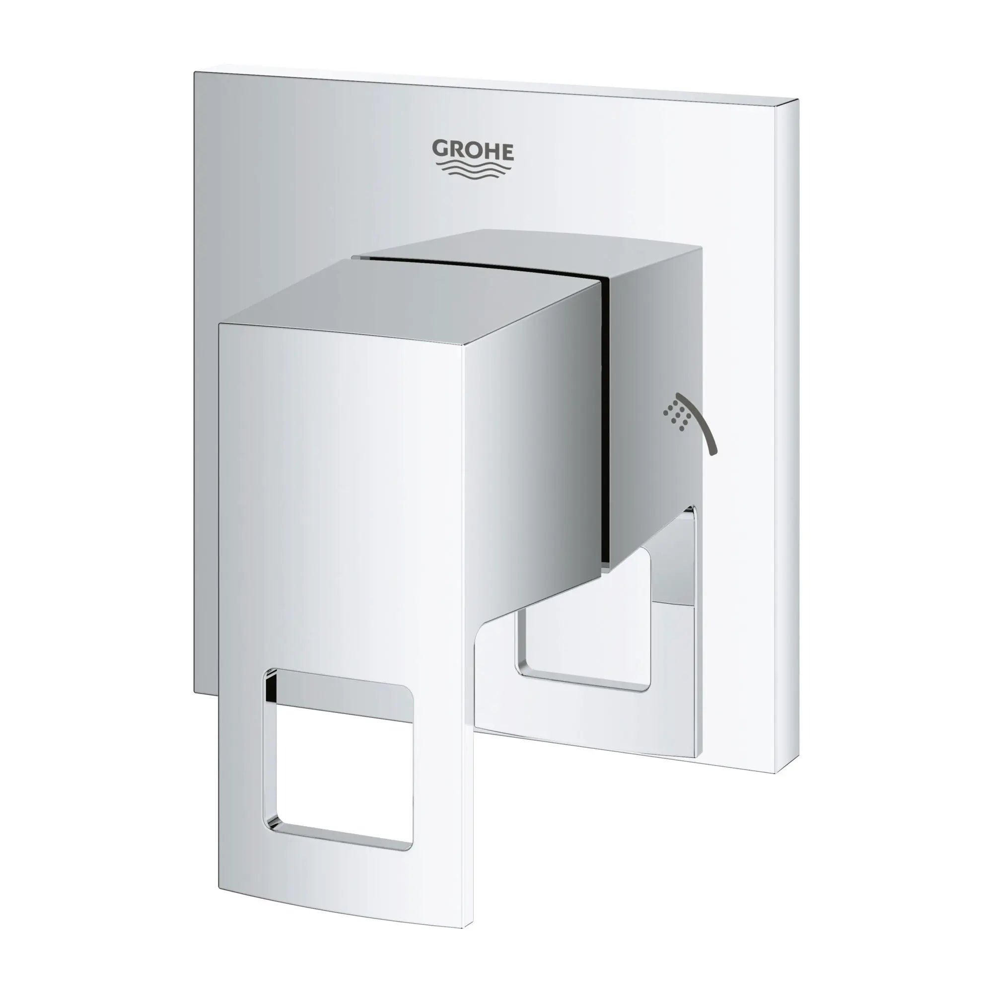 2-Way Diverter Trim // GROHE STARLIGHT CHROME // 164891_29218001-Eurocube-2-Way-Diverter-Trim-Starlight-Chrome-Silo-2_0_CDNwebp.webp