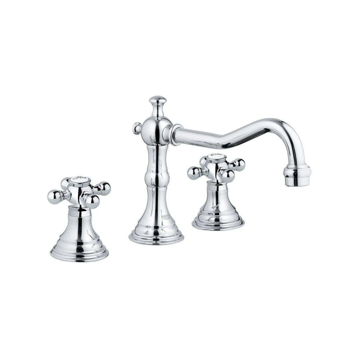 8" Widespread 2-Handle S-Size Bathroom Faucet 5.7 L/min (1.5 gpm) // GROHE STARLIGHT CHROME // 164894_20134000-Bridgeford-8-in-Widespread-2-Handle-3-Hole-Bathroom-Faucet-15-GPM-in-Chrome-Silo-2_0_CDNwebp.webp