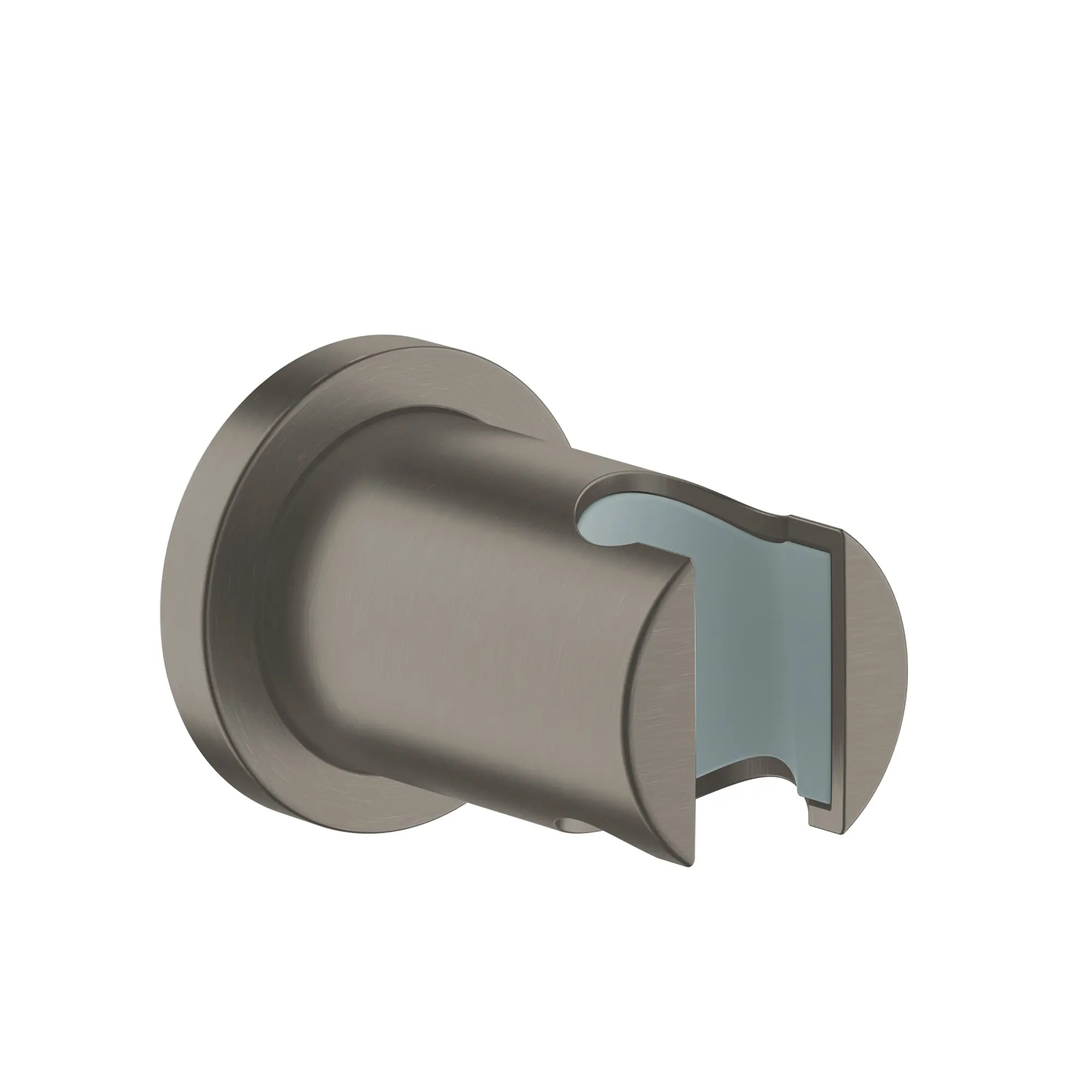 Rainshower Round  Handshower Wall Mount Holder // BRUSHED HARD GRAPHITE // 165290_27074AL0_0_CDNwebp.webp