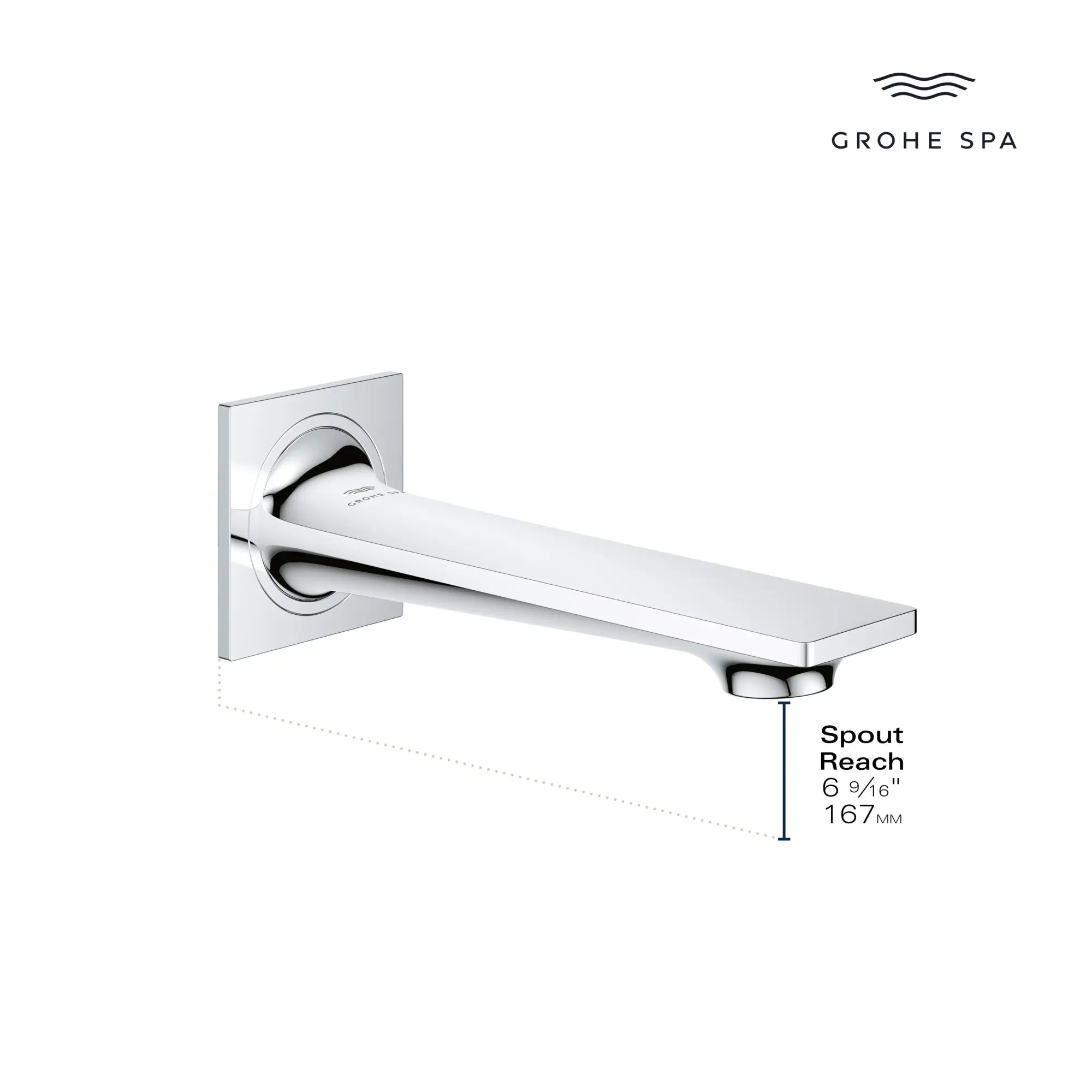 Allure Tub Spout // GROHE STARLIGHT CHROME // 166002_Allure_Infographic_13265_0001_AUG2023_1_CDNwebp.webp