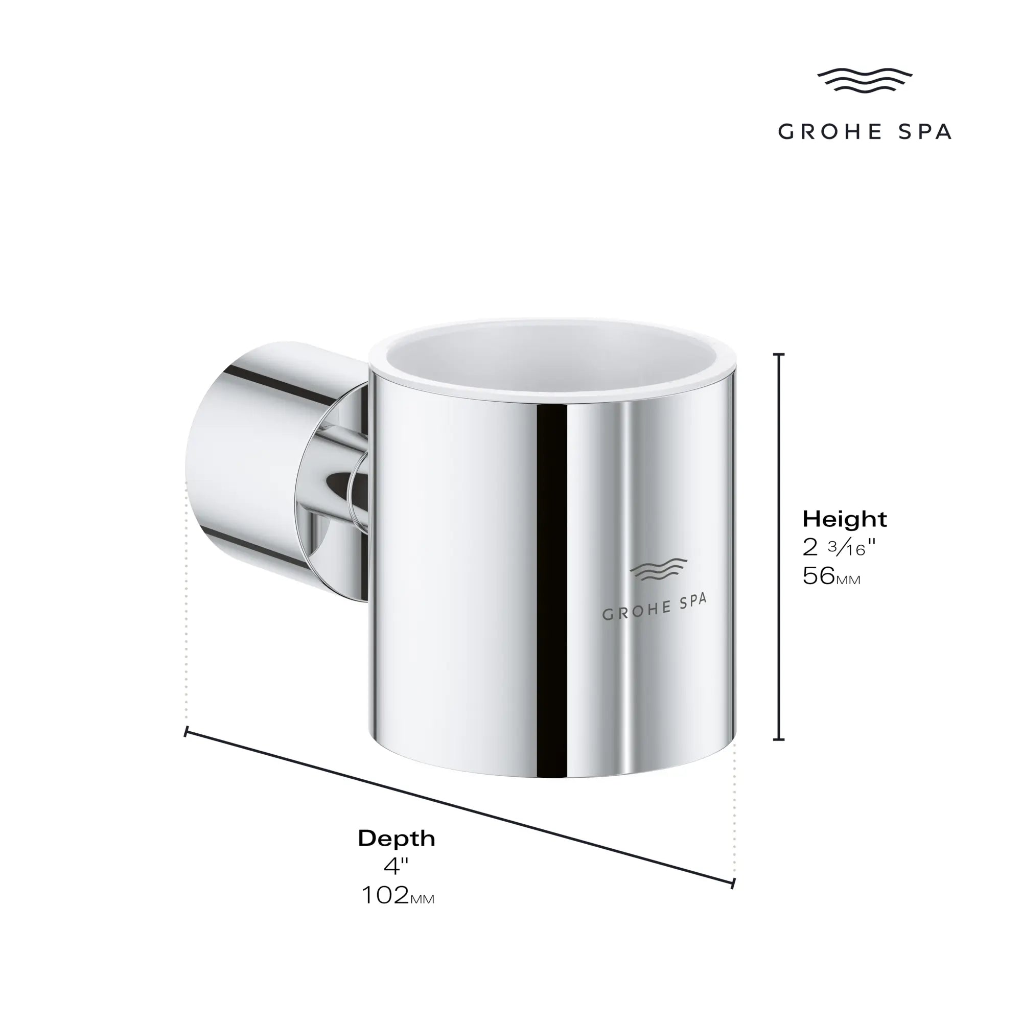 Atrio New Glass Holder // GROHE STARLIGHT CHROME // 166017_Atrio_Infographic_40884_0001_AUG2023_0_CDNwebp.webp