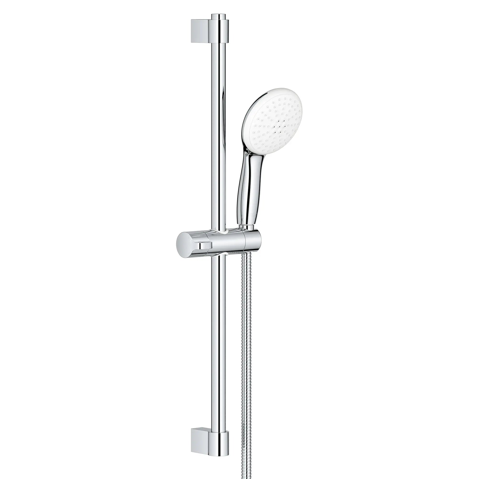 Tempesta Round 110 24" Shower Rail Set, 2-Spray, 1.5 GPM (5.7 L/min) // GROHE STARLIGHT CHROME // 166141_Tempesta_SiloRight_26077002_0001_Aug2023_0_CDNwebp.webp