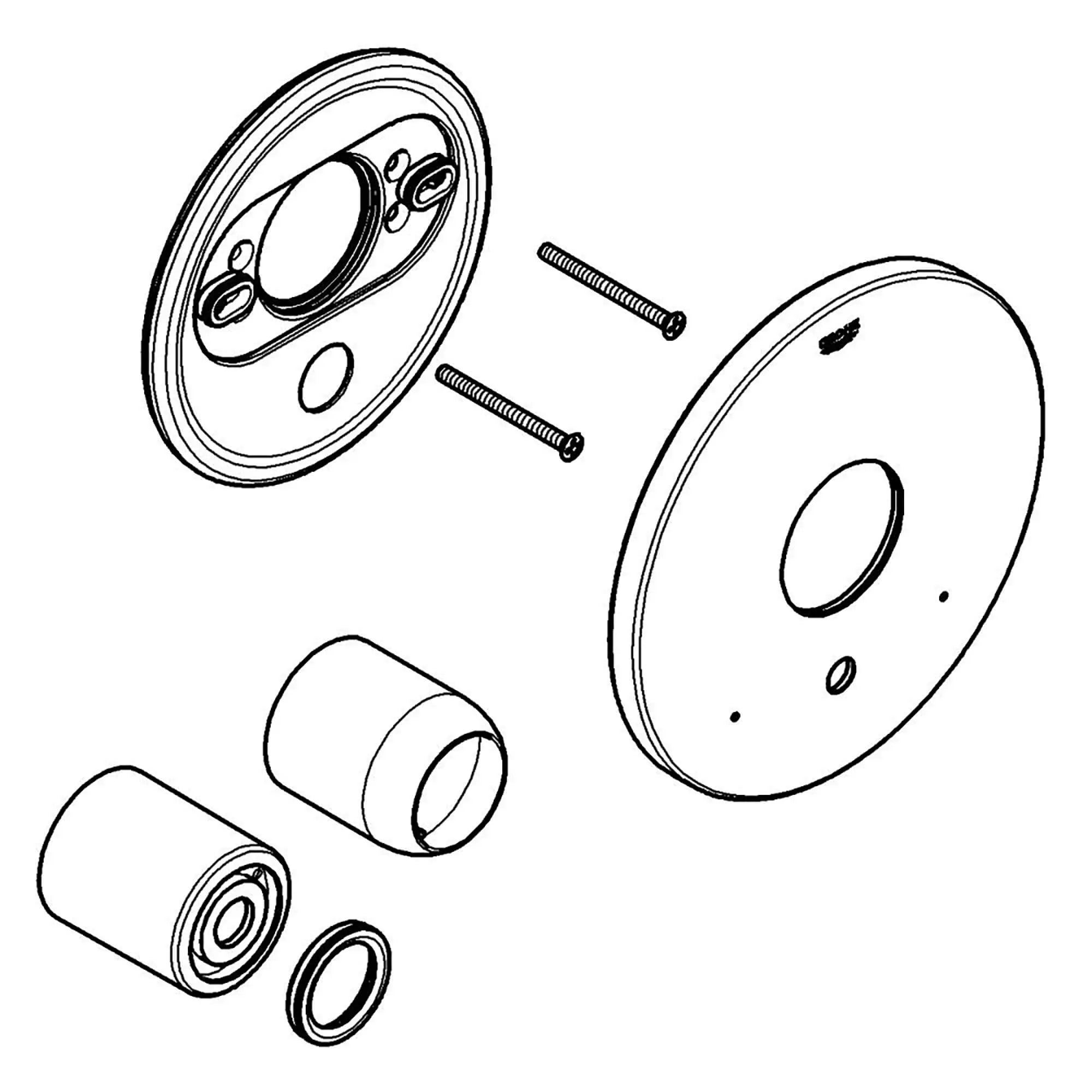 Escutcheon // GROHE STARLIGHT CHROME // 17233_47642000-Escutcheon_0_CDNwebp.webp