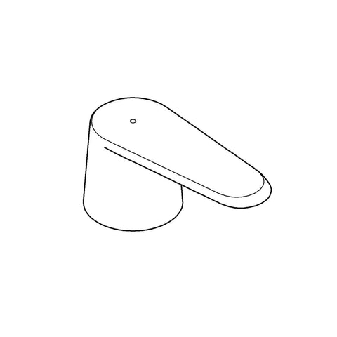 Faucet Handle Red - GROHE StarLight Chrome