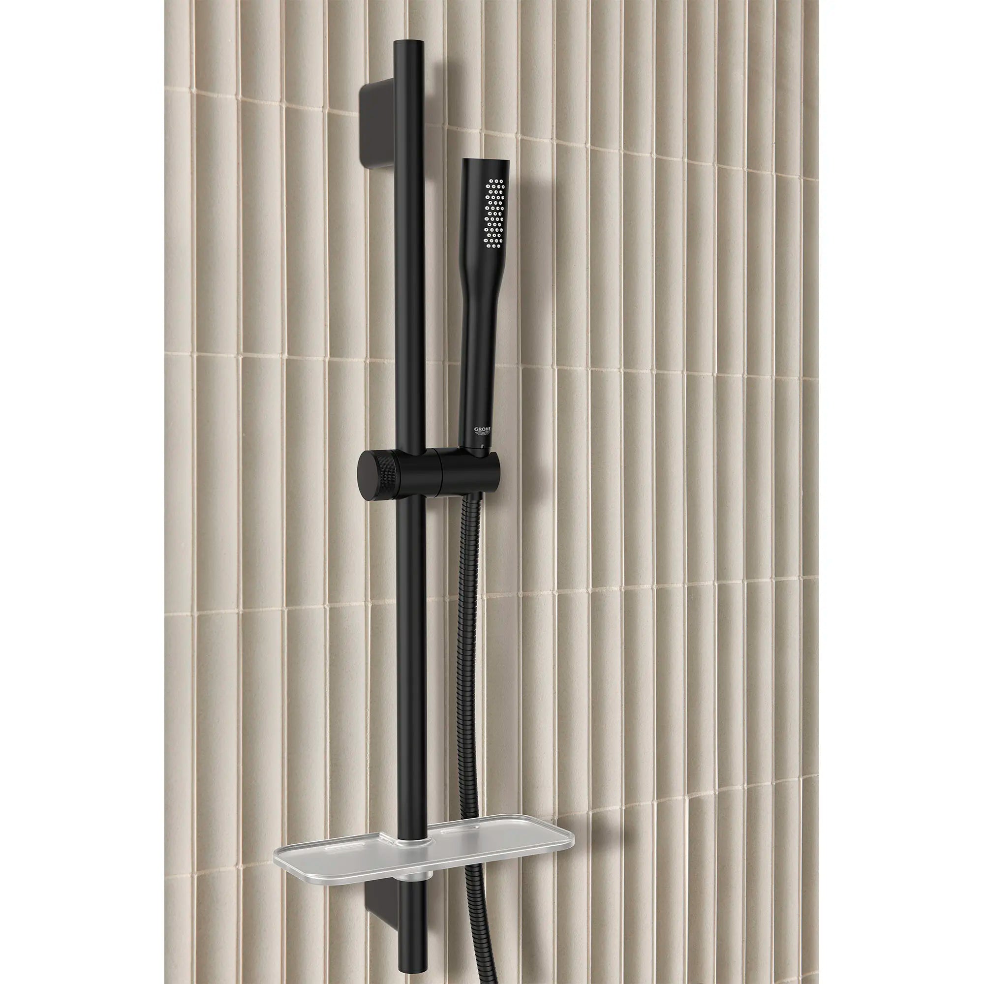 Stick Hand Shower - 1 Spray, 6.6 L/min (1.75 gpm) // MATTE BLACK // 177113_Euphoria_EnvironmentCloseUp_264662430_266022430_0001_Sept2023_0001_Sept2023_0_CDNwebp_ab418bcd-e748-4f1a-8305-713cfcb3b404.webp