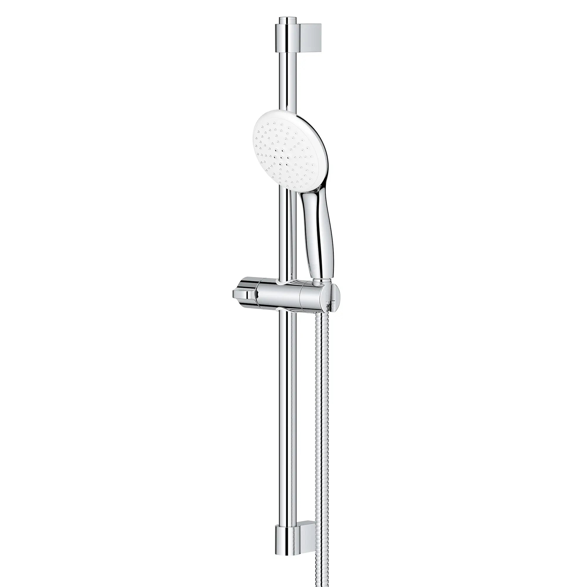 Tempesta Round 110 24" Shower Rail Set, 2-Spray, 1.5 GPM (5.7 L/min) // GROHE STARLIGHT CHROME // 188030_Tempesta_SiloLeft_26077002_0001_Aug2023_0_CDNwebp.webp