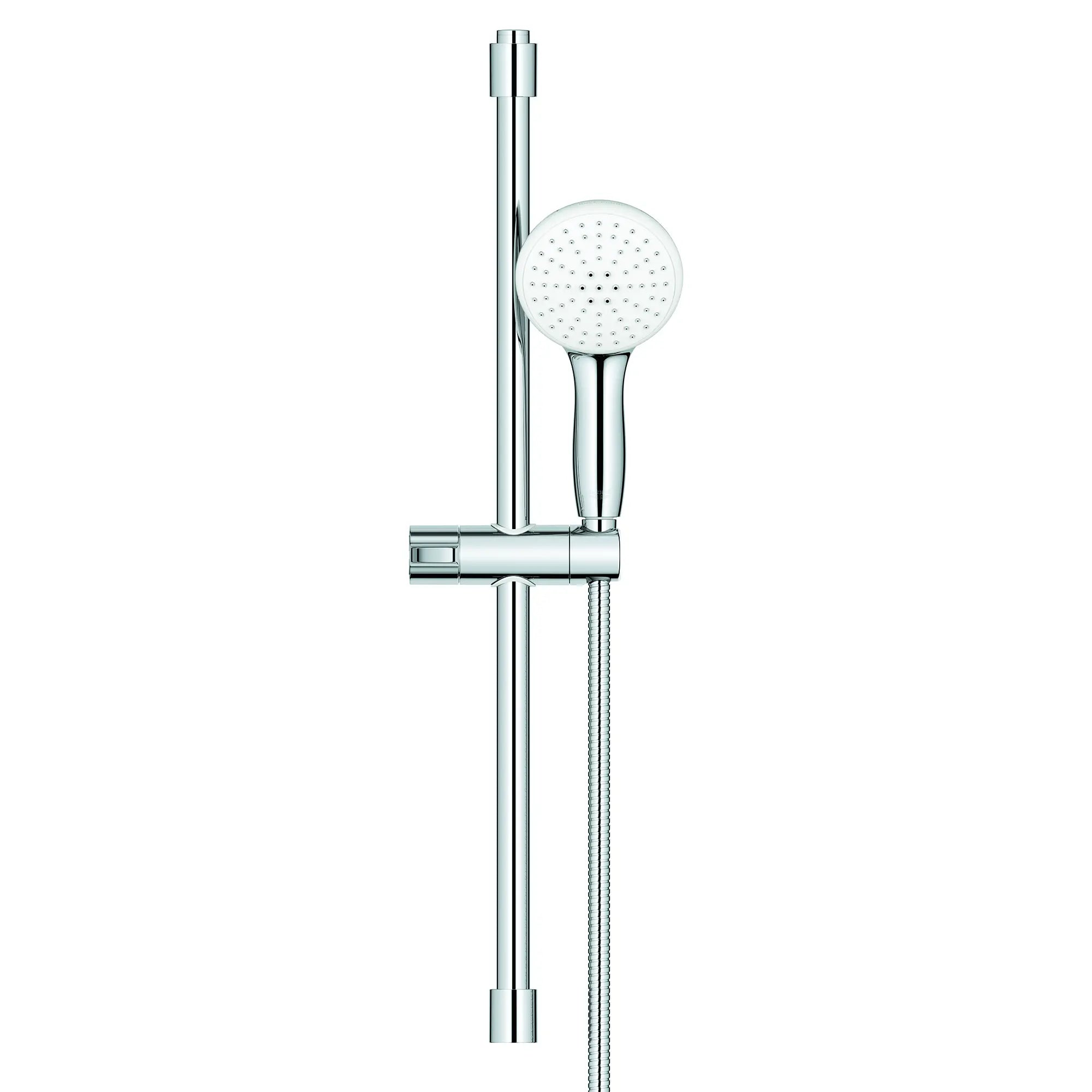 Tempesta Round 110 24" Shower Rail Set, 2-Spray, 1.5 GPM (5.7 L/min) // GROHE STARLIGHT CHROME // 188033_Tempesta_SiloFront_26077002_0001_Jul2023_0_CDNwebp.webp