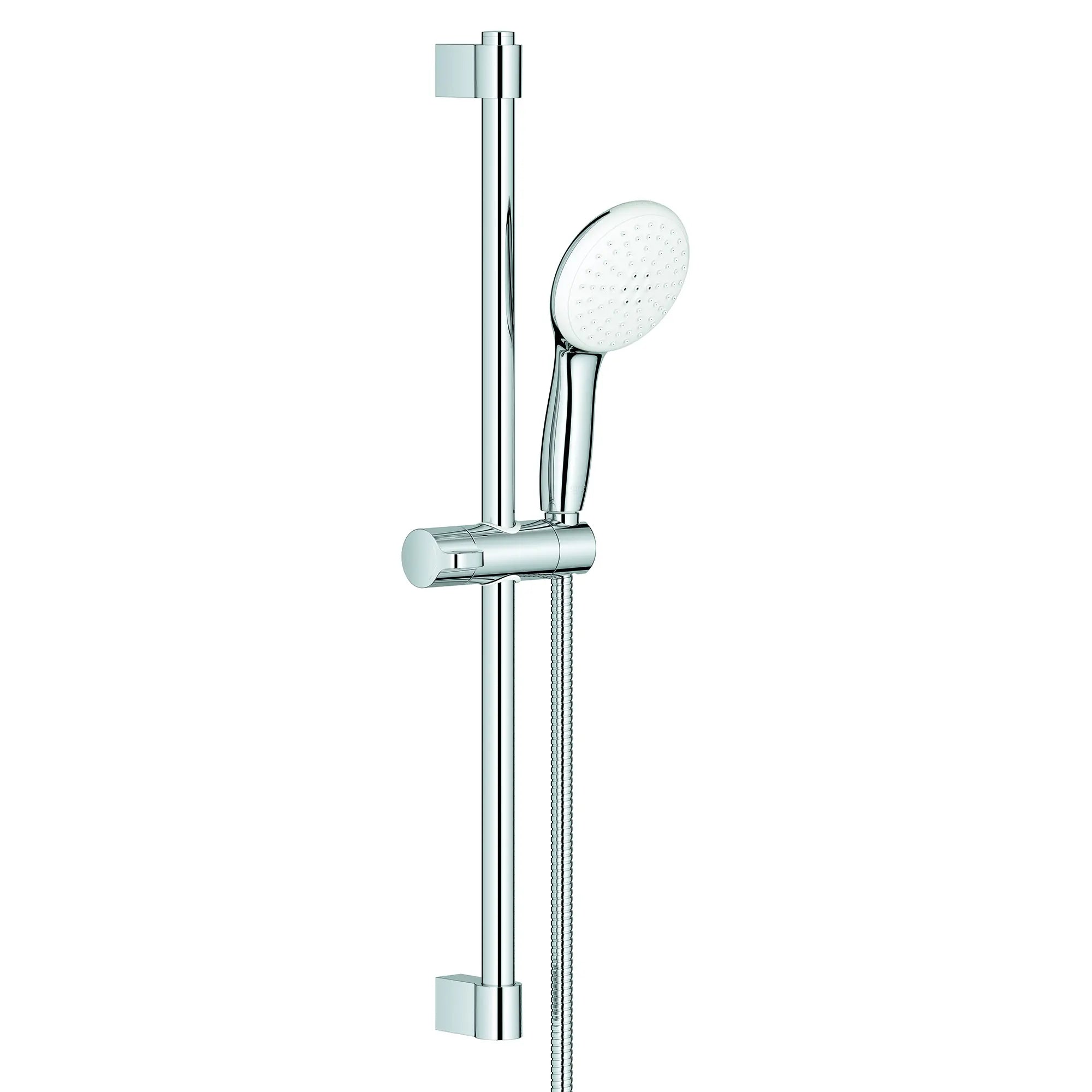 Tempesta Round 110 24" Shower Rail Set, 2-Spray, 1.5 GPM (5.7 L/min) // GROHE STARLIGHT CHROME // 188052_Tempesta_SiloRight_26077002_0001_Jul2023_0_CDNwebp.webp
