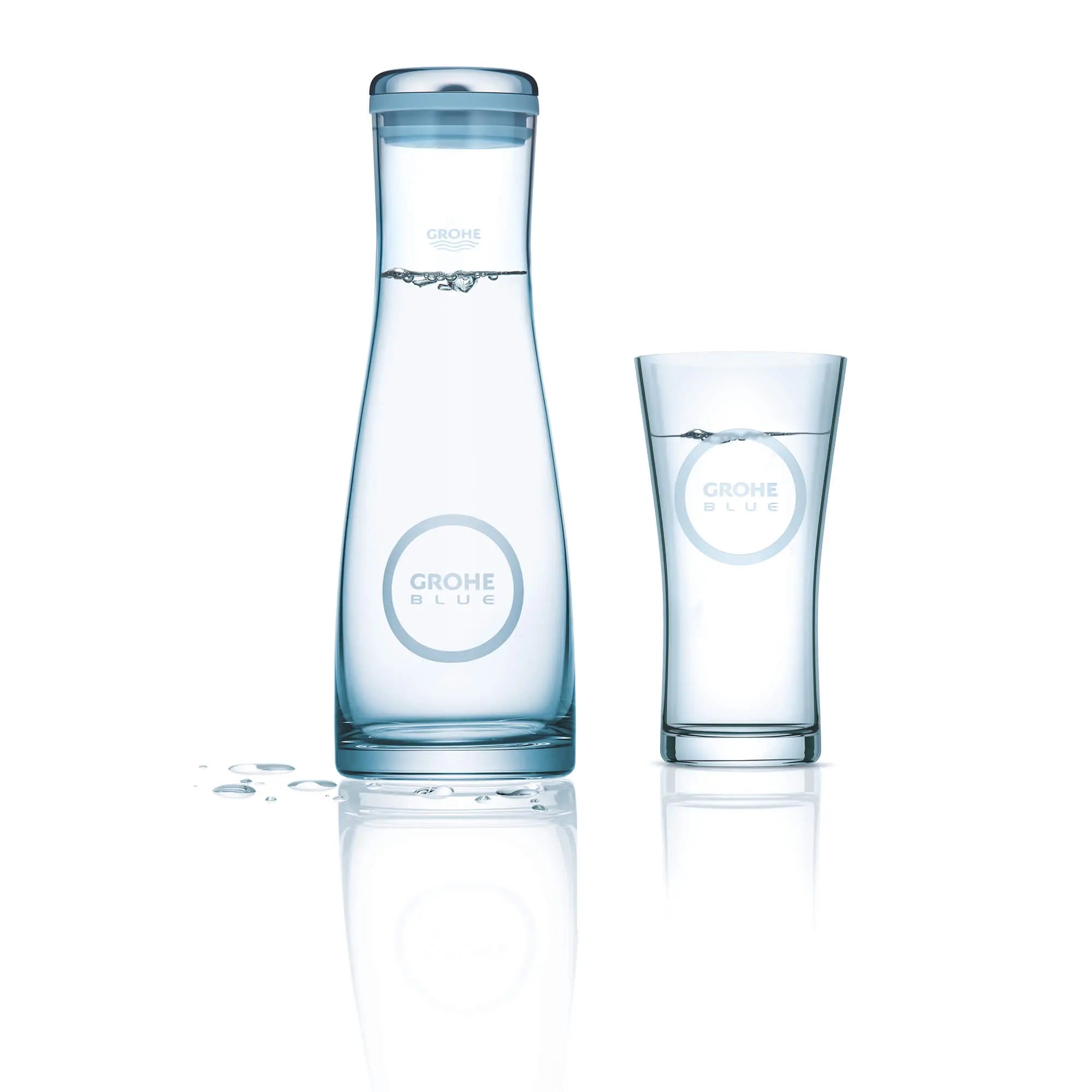 GROHE Blue Glass Carafe // NO FINISH // 2136_40405000-glass-carafe-enviro-4_0_CDNwebp.webp