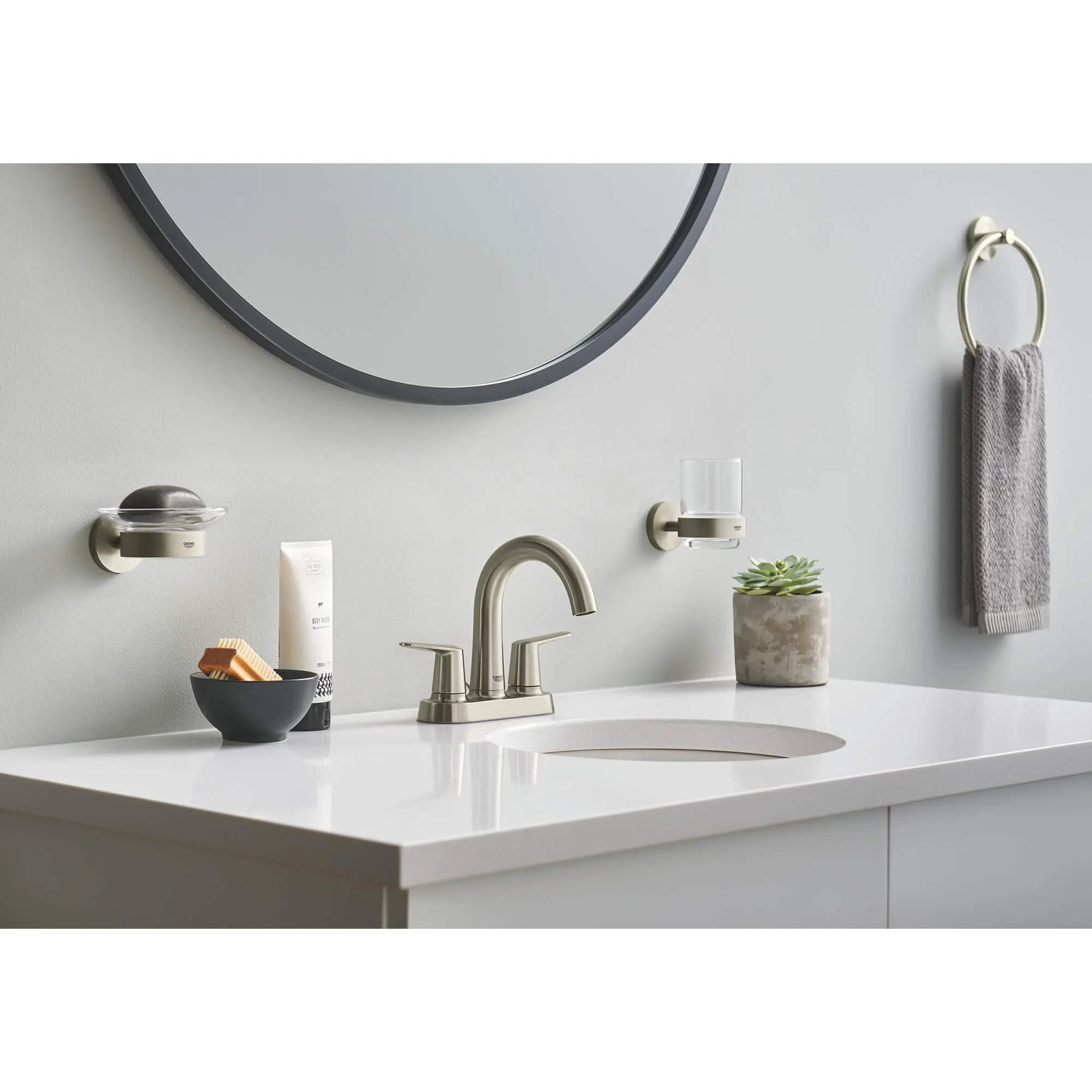 Soap Dish with Holder // BRUSHED NICKEL INFINITYFINISH // 2291_40444en1-soap-dish-with-holder-enviro-9_0_CDNwebp.webp