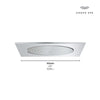 [26870000] 20" Ceiling Shower Head 1 Spray, 1.75 GPM (6.6 L/min) - GROHE StarLight Chrome