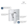 [19591001] Allure 3-Way Diverter Valve Trim - GROHE StarLight Chrome
