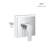 [19375GN1] Allure Pressure Balance Valve Trim with Cartridge - Brushed Cool Sunrise