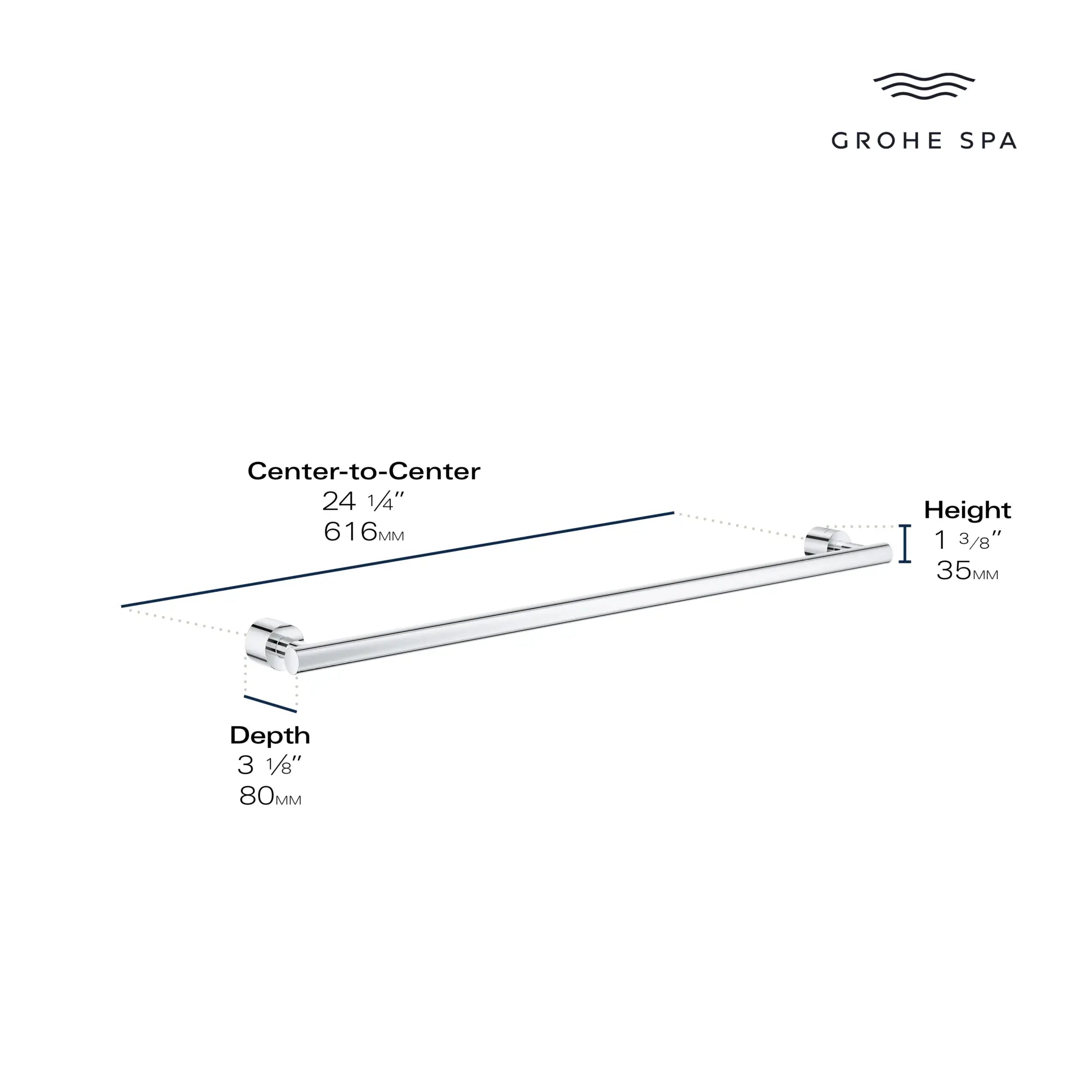 24" Towel Rail // HARD GRAPHITE // 235625_Atrio_Infographic_40889_0001_JAN2024_1_CDNwebp.webp