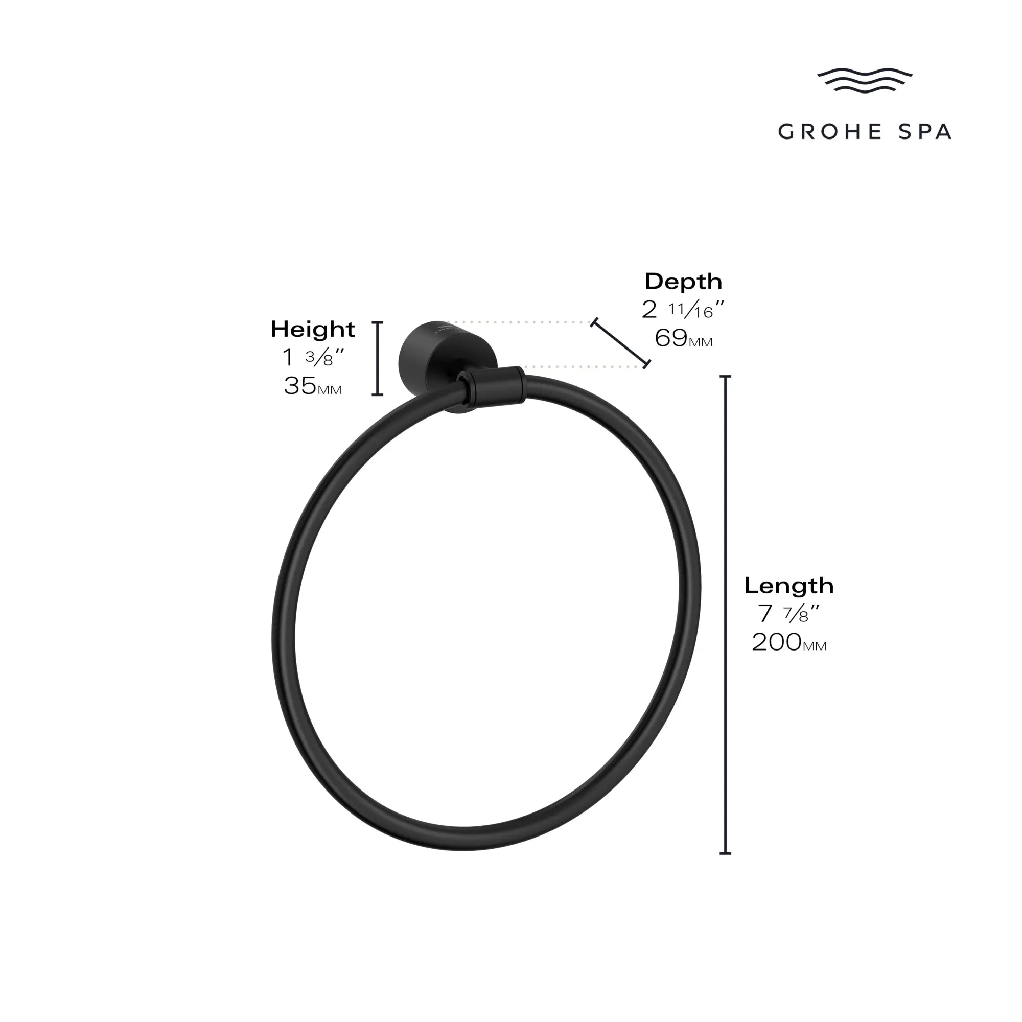 8" Towel Ring // BRUSHED COOL SUNRISE // 235629_Atrio_Infographic_40887_0001_JAN2024_CDNwebp.webp