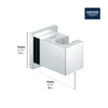 [27693GN0] Eurocube Handshower Holder - Brushed Cool Sunrise