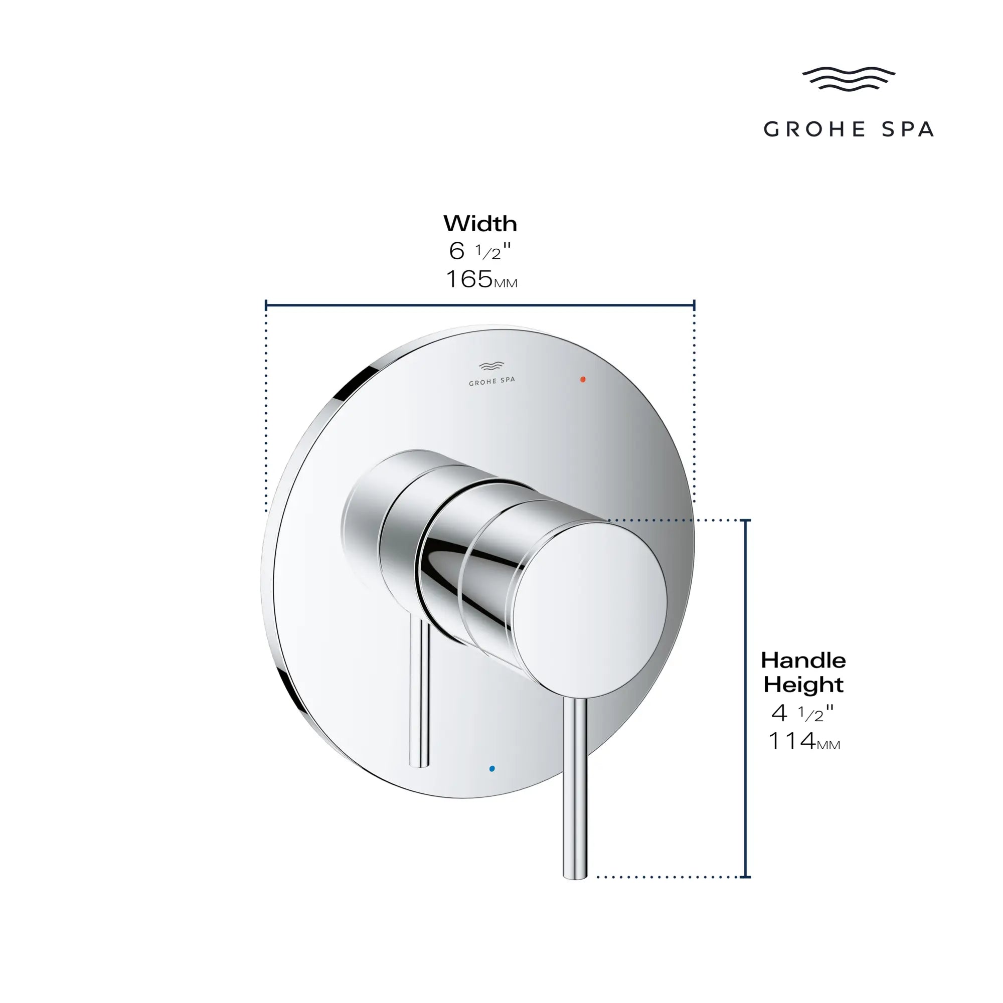 Atrio Pressure Balance Valve Trim with Cartridge // BRUSHED NICKEL INFINITYFINISH // 235654_Atrio_Infographic_14214_0002_JAN2024_CDNwebp.webp