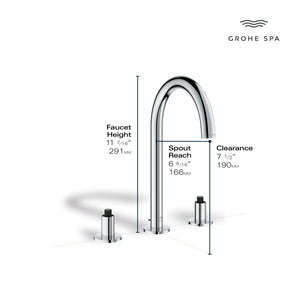 [20659EN0] Atrio 8-inch Widespread 2-Handle M-Size Bathroom Faucet without Handles, 1.2 GPM (4.5 L/min) - Brushed Nickel InfinityFinish