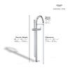 [24368GN0] Atrio Single-Handle Freestanding Tub Faucet with 1.75 GPM (6.6 L/min) Hand Shower - Brushed Cool Sunrise