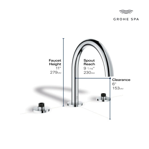Atrio 3-Hole 2-Handle Deck Mount Roman Tub Faucet without Handles - Brushed Hard Graphite