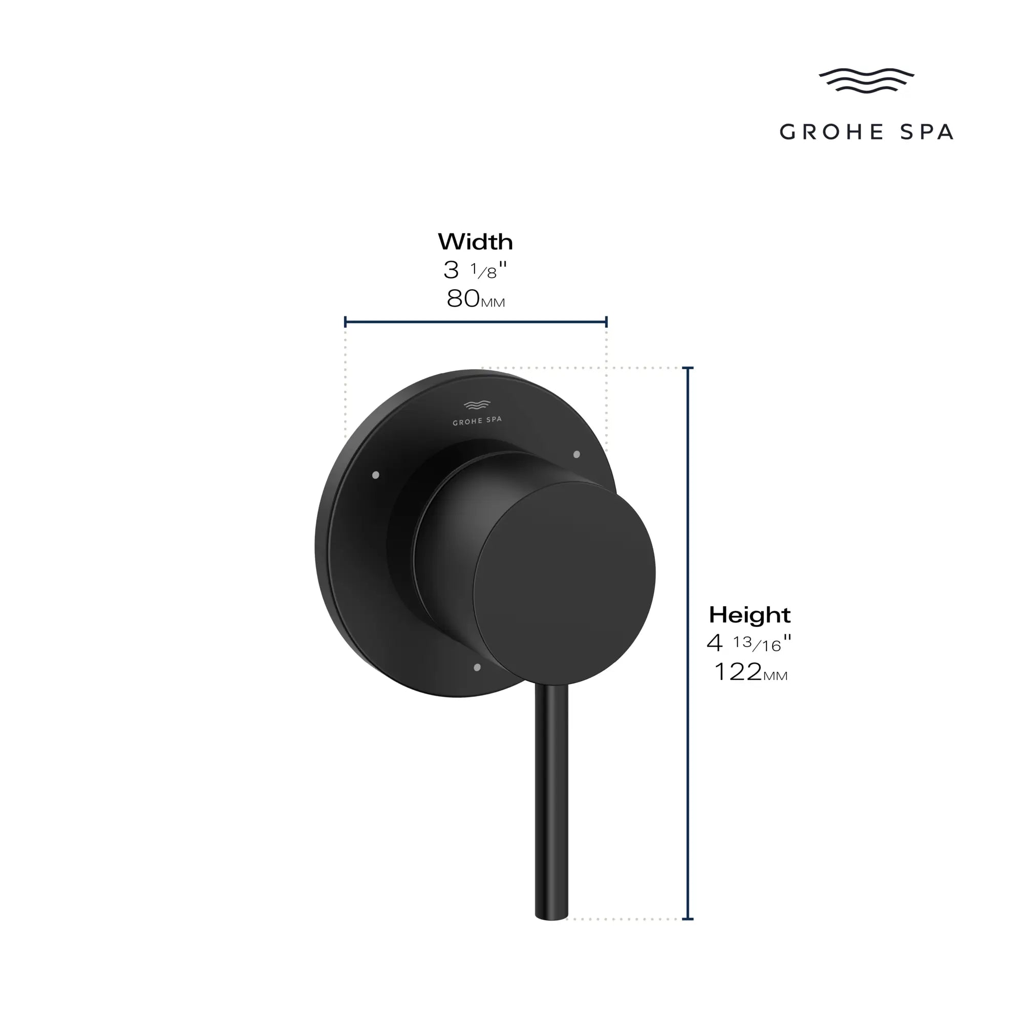 3-Way Diverter Trim // GROHE STARLIGHT CHROME // 235673_Atrio_Infographic_29409_0002_JAN2024_CDNwebp.webp