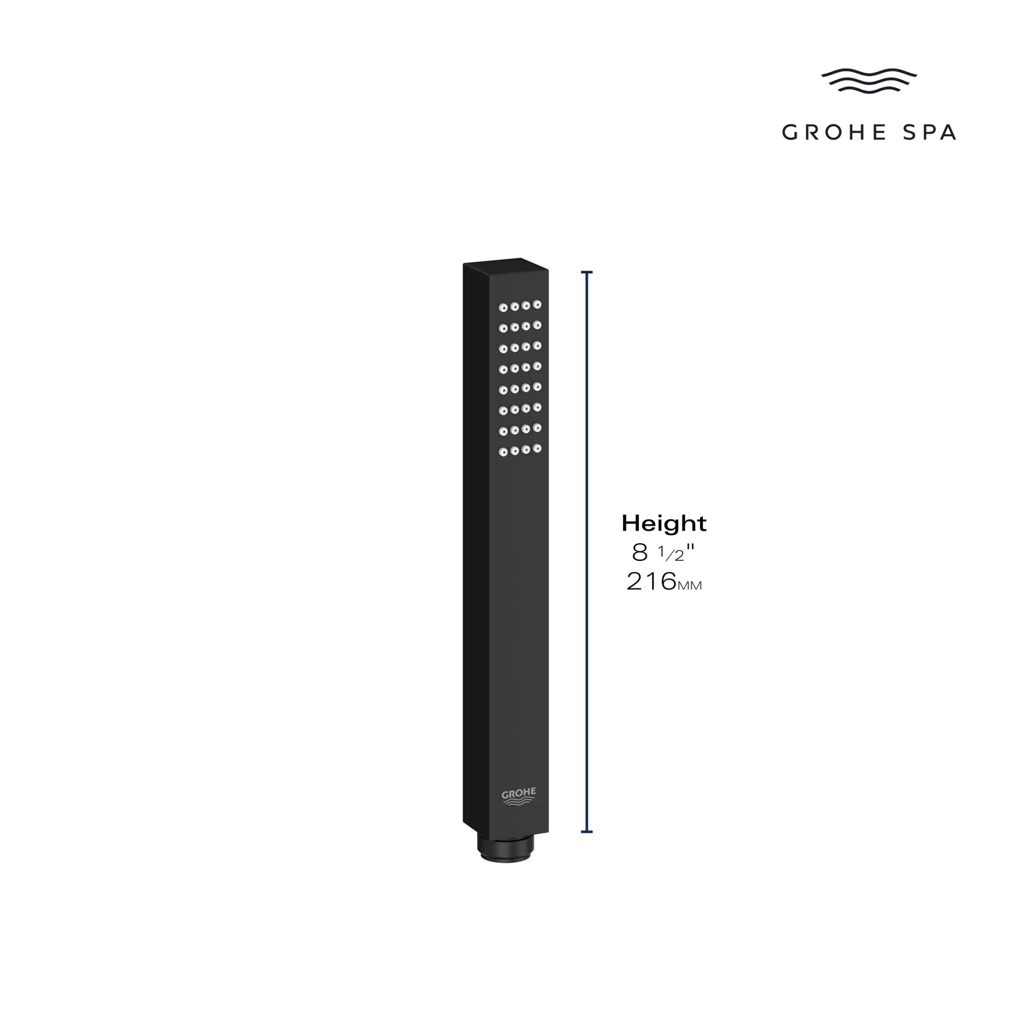 Stick Hand Shower - 1 Spray // BRUSHED NICKEL INFINITYFINISH // 235680_Euphoria_Infographic_26867_0002_JAN2024_CDNwebp.webp