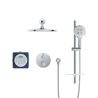 [1030660000] Rainshower GrohTherm 2-Handle Thermostatic Dual Function Shower Kit  - GROHE StarLight Chrome