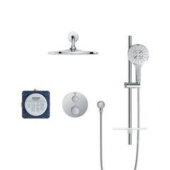[1030660000] Rainshower GrohTherm 2-Handle Thermostatic Dual Function Shower Kit  - GROHE StarLight Chrome