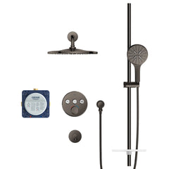 [103082A000] Rainshower SmartControl Thermostatic Triple Function Shower Kit - Hard Graphite