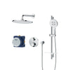 [1030660000] Rainshower GrohTherm 2-Handle Thermostatic Dual Function Shower Kit  - GROHE StarLight Chrome