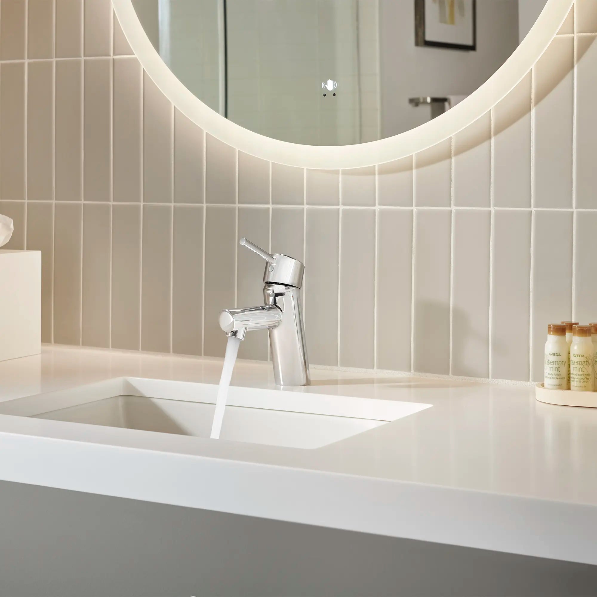 Single Hole Single-Handle S-Size Bathroom Faucet, 1.2 GPM (4.5 L/min) // GROHE STARLIGHT CHROME // 236972_Concetto_EnvironmentCloseup_3427000A_0001_Nov2023_CDNwebp.webp