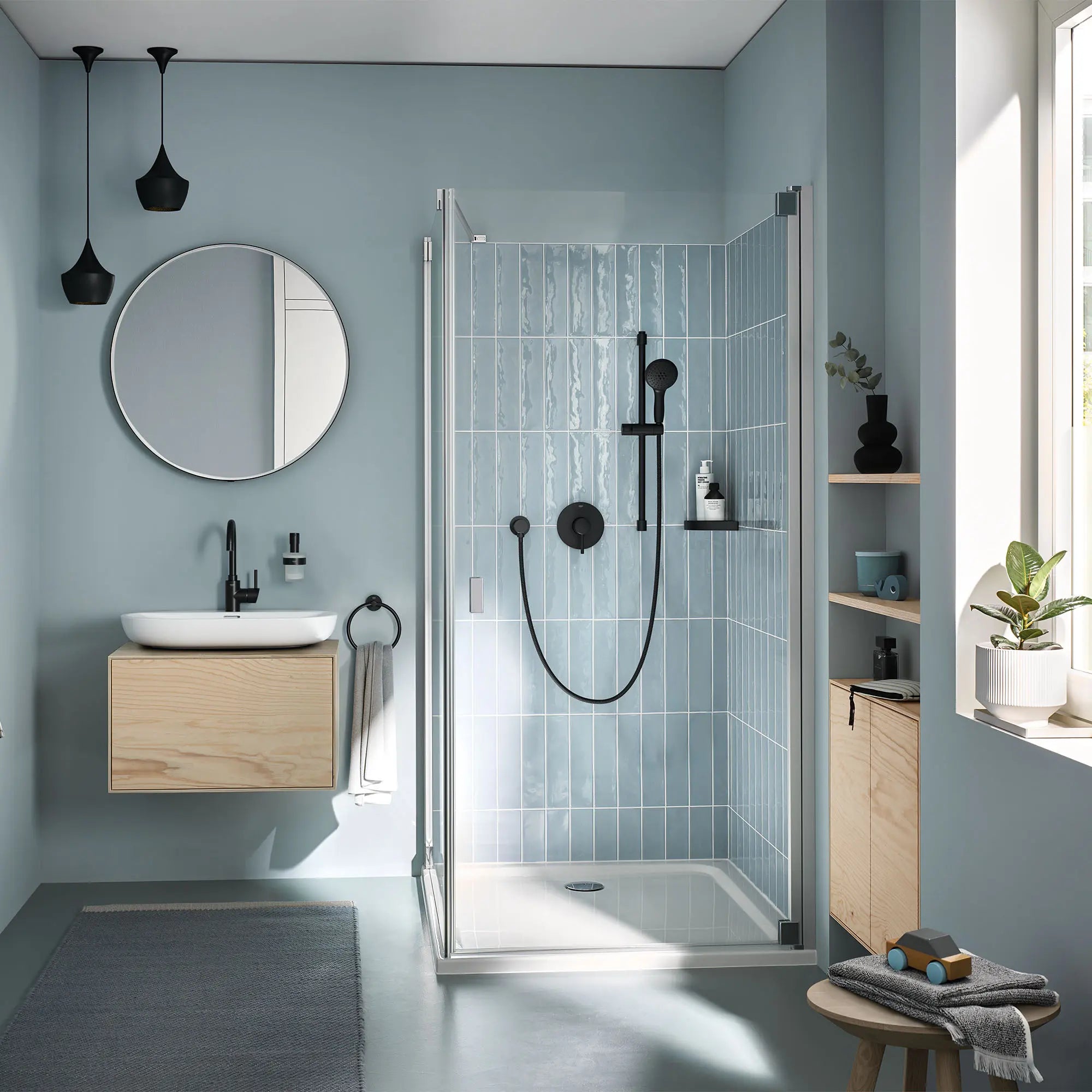 8" Towel Ring // MATTE BLACK // 244214_Tempesta_EnvironmentFull_144682430_0002_Apr2024_CDNwebp.webp