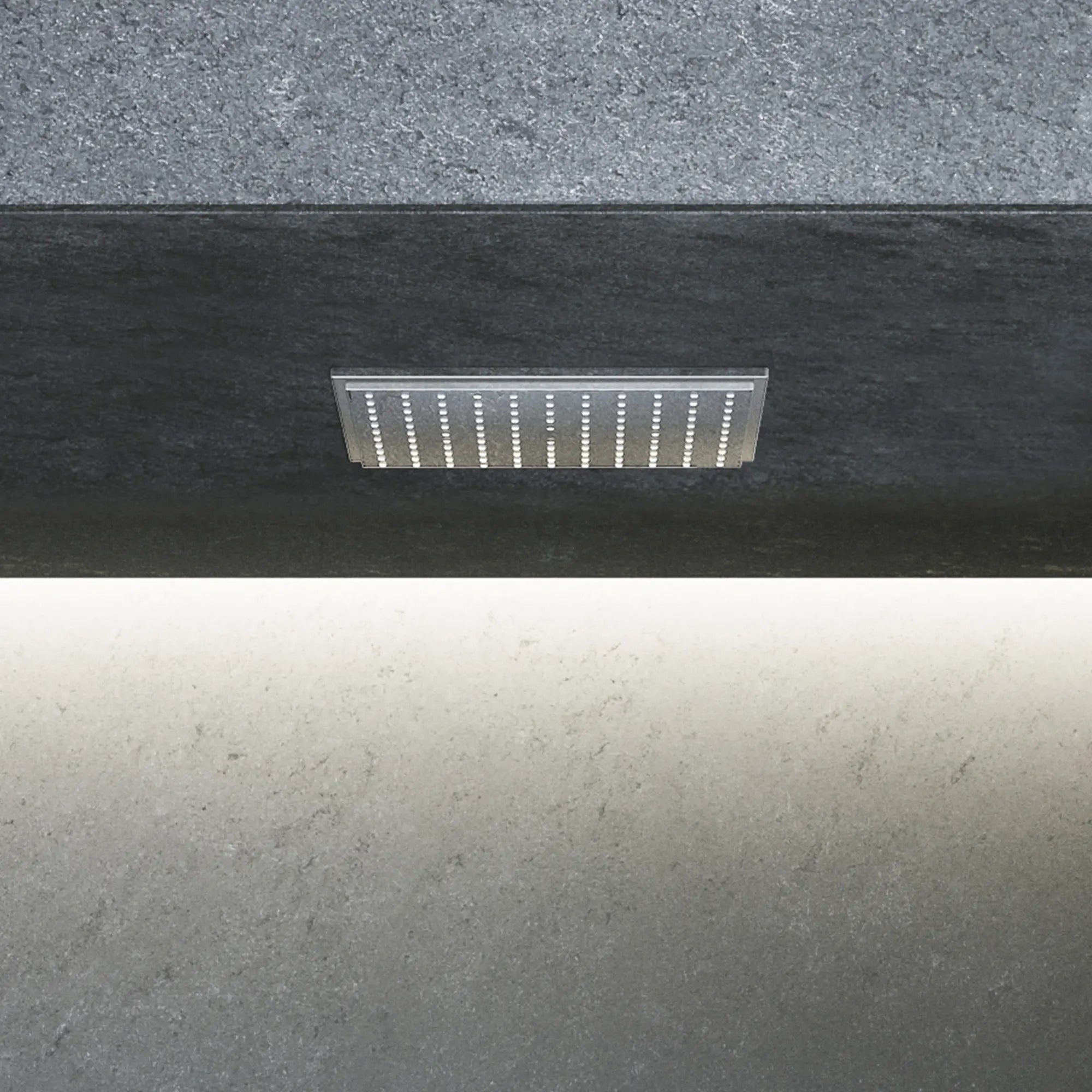 Rainshower Allure 230 Ceiling Shower Head, 9" - 1 Spray, 1.75 GPM (6.6 L/min) // GROHE STARLIGHT CHROME // 244268_RAINSHOWER_EnvironmentCloseUp_26869000_0002_APRIL2024_CDNwebp.webp