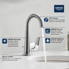 [23837000] Veletto Single-Handle 4" Centerset Bathroom Faucet, 1.2 GPM (4.5 L/min) - GROHE StarLight Chrome