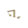 [101923EN00] Cubeo 3-Hole 2-Handle Deck Mount Tub Filler - Brushed Nickel InfinityFinish