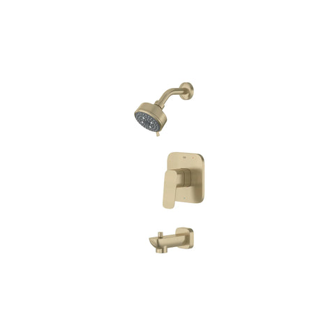 Cubeo Pressure Balance Valve Tub/Shower Trim Kit - Brushed Nickel InfinityFinish